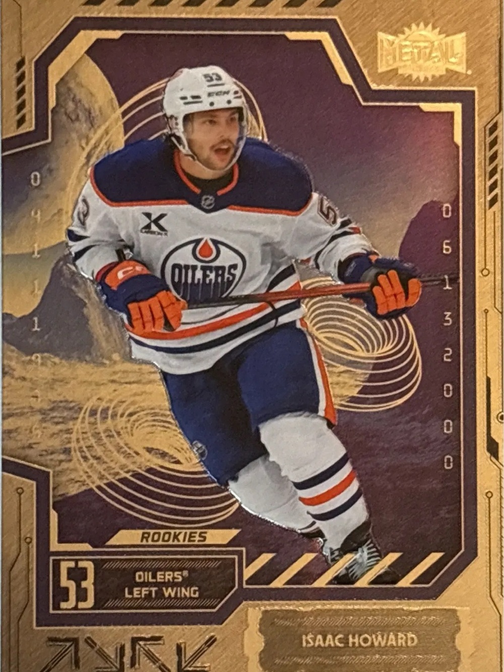Skybox Isaac Howard Edmonton Oilers Rookie Trading Card